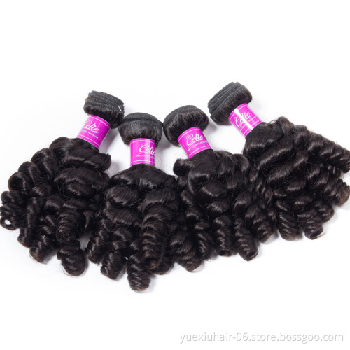 Wholesale 12A Grade One Bundle From One Single Donor Double Drawn Virgin Funmi Human Hair